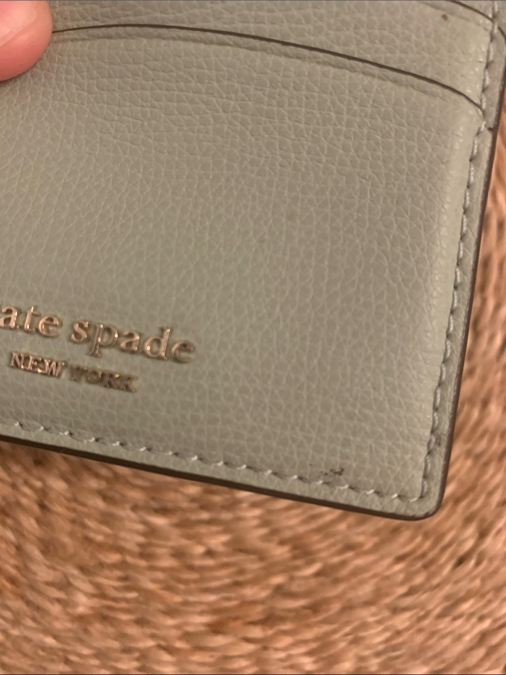 kate spade mint Leather Card Holder wallet - Picture 4 of 6